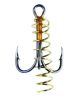3PK EC Treble Hooks w/Sprng