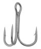 Round Bend Treble Hooks Nickel